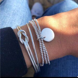 Elegant Silver plated 3 piece bracelet